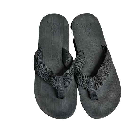 Reef Basic Black Flip Flops Sandals 
